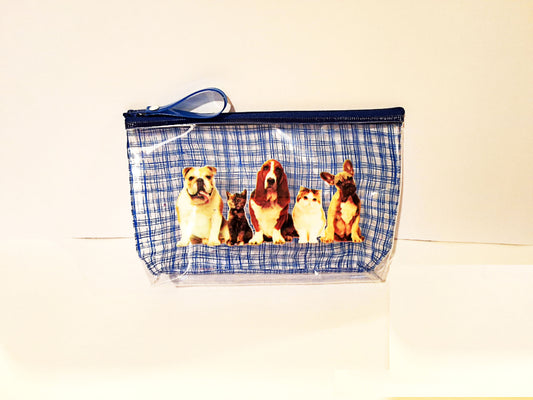 Scoop Dog and Cats Blue Pouch