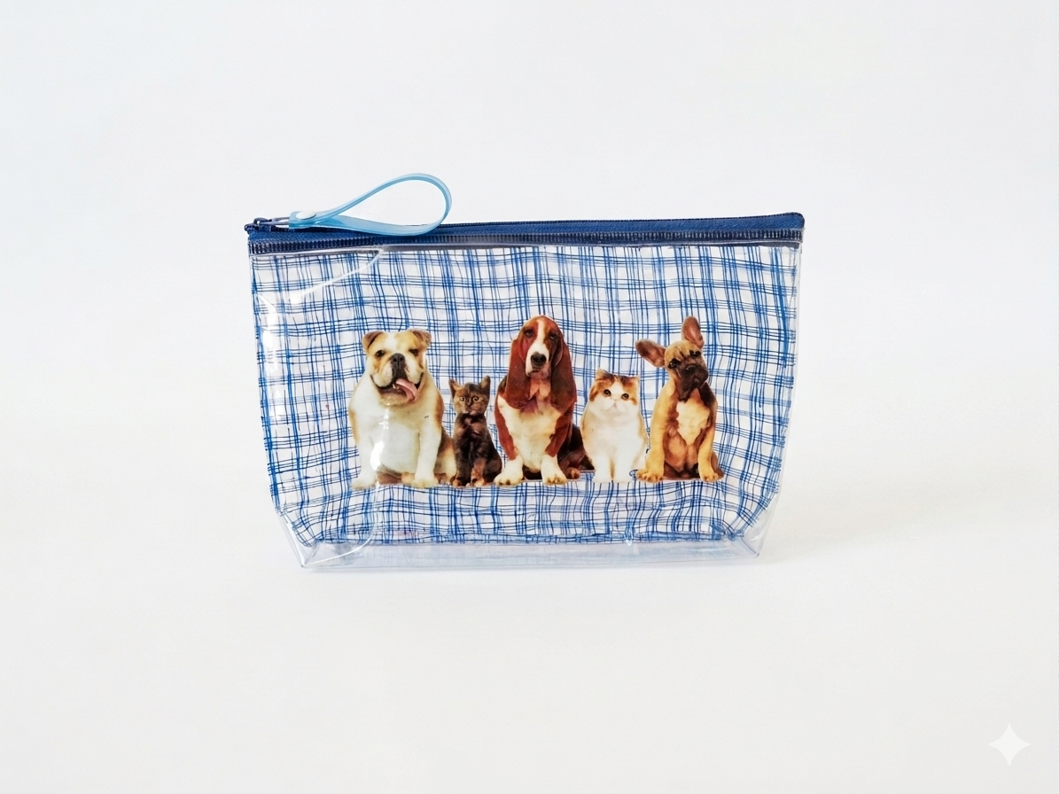 Scoop Dog and Cats Blue Pouch