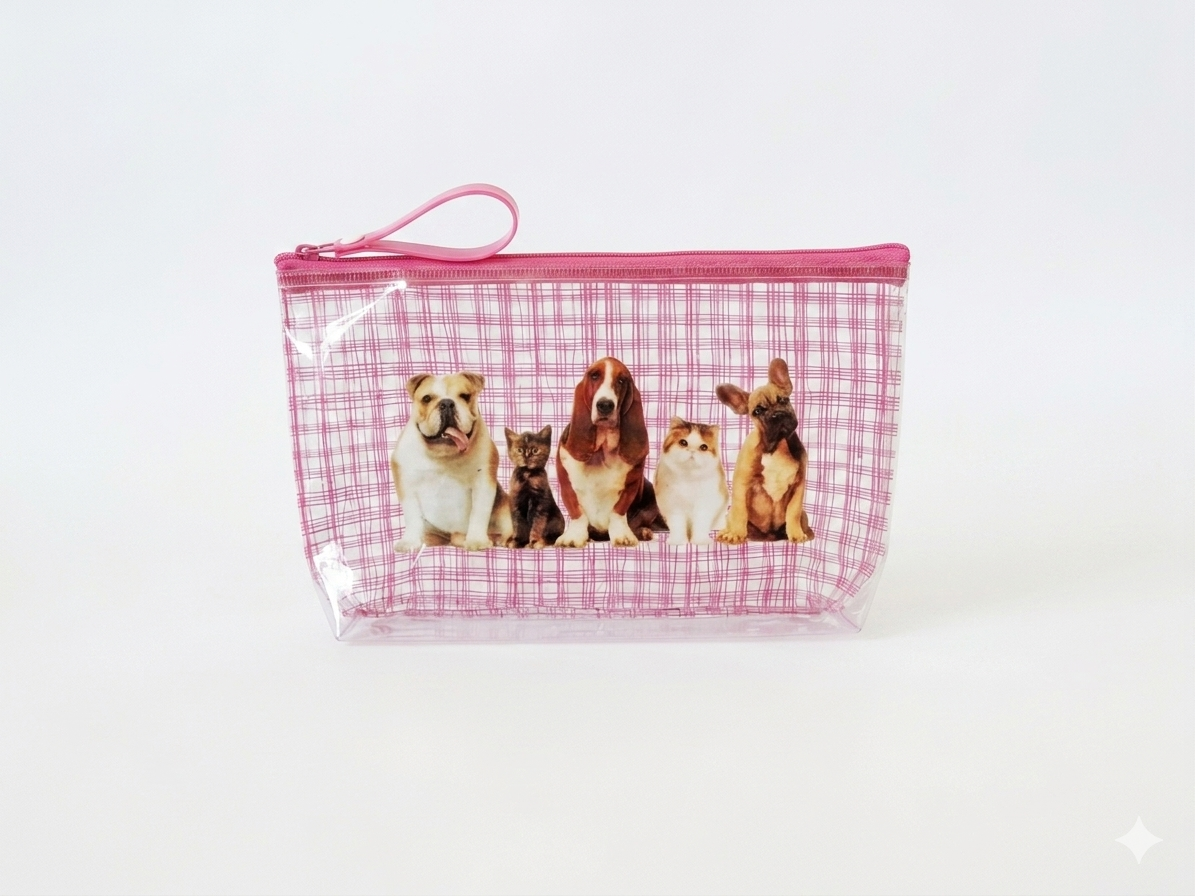 Scoop Dog and Cat Pink Pouch